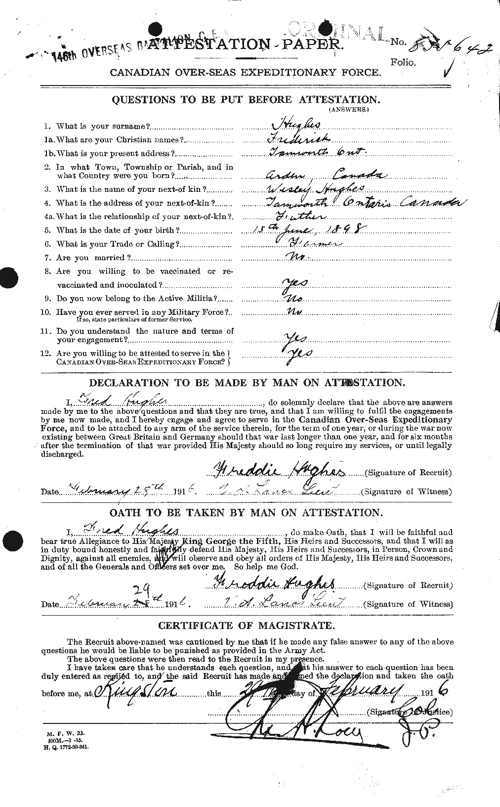 Personnel Records of the First World War - CEF 403788a