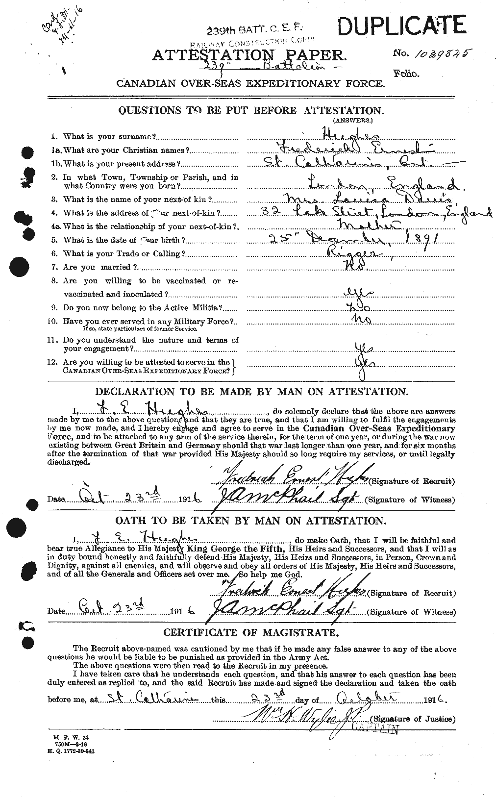 Personnel Records of the First World War - CEF 403796a