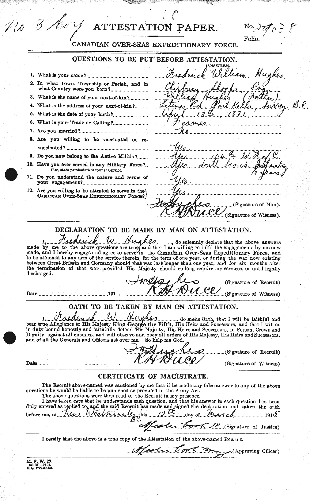 Personnel Records of the First World War - CEF 403805a