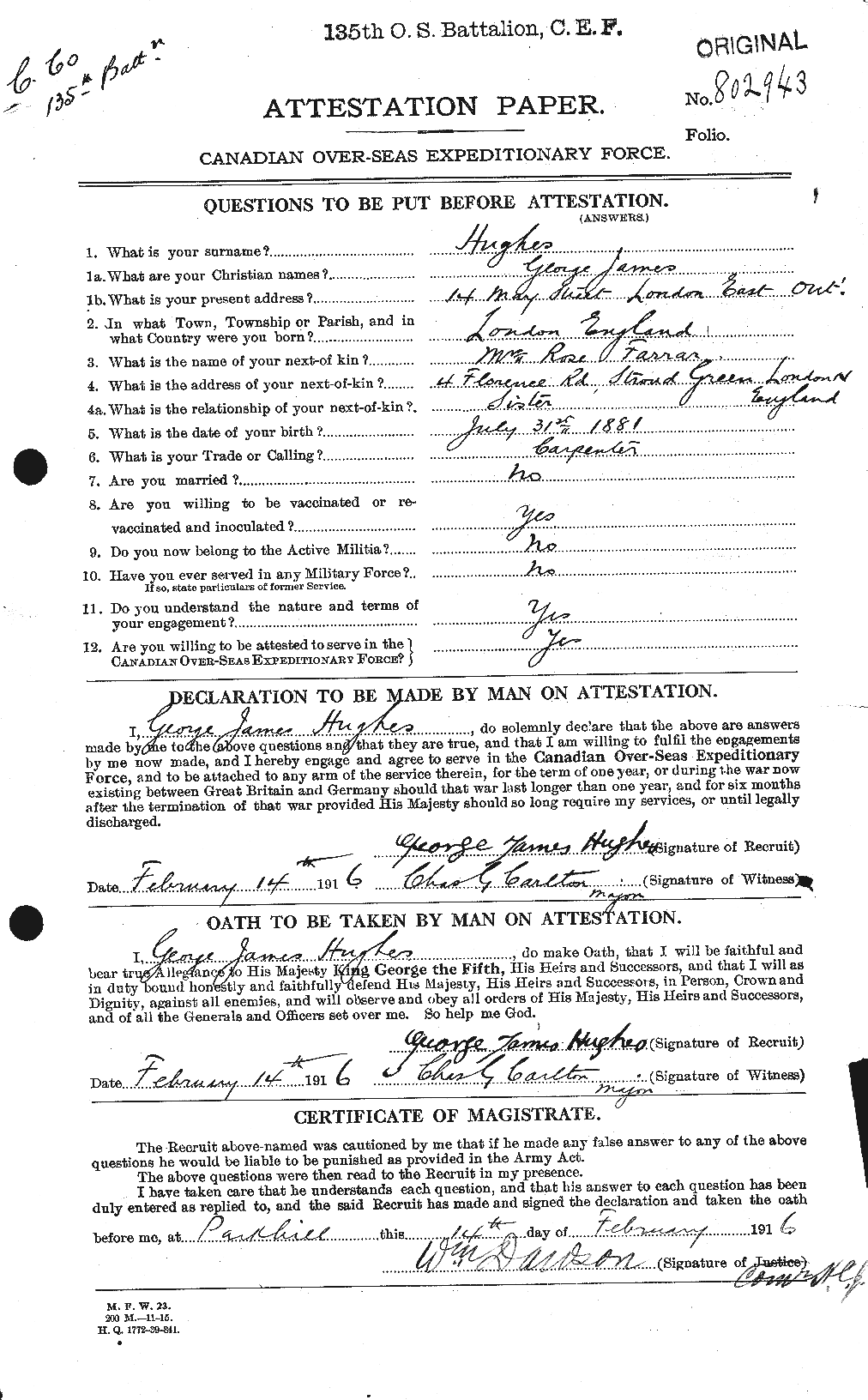 Personnel Records of the First World War - CEF 403833a