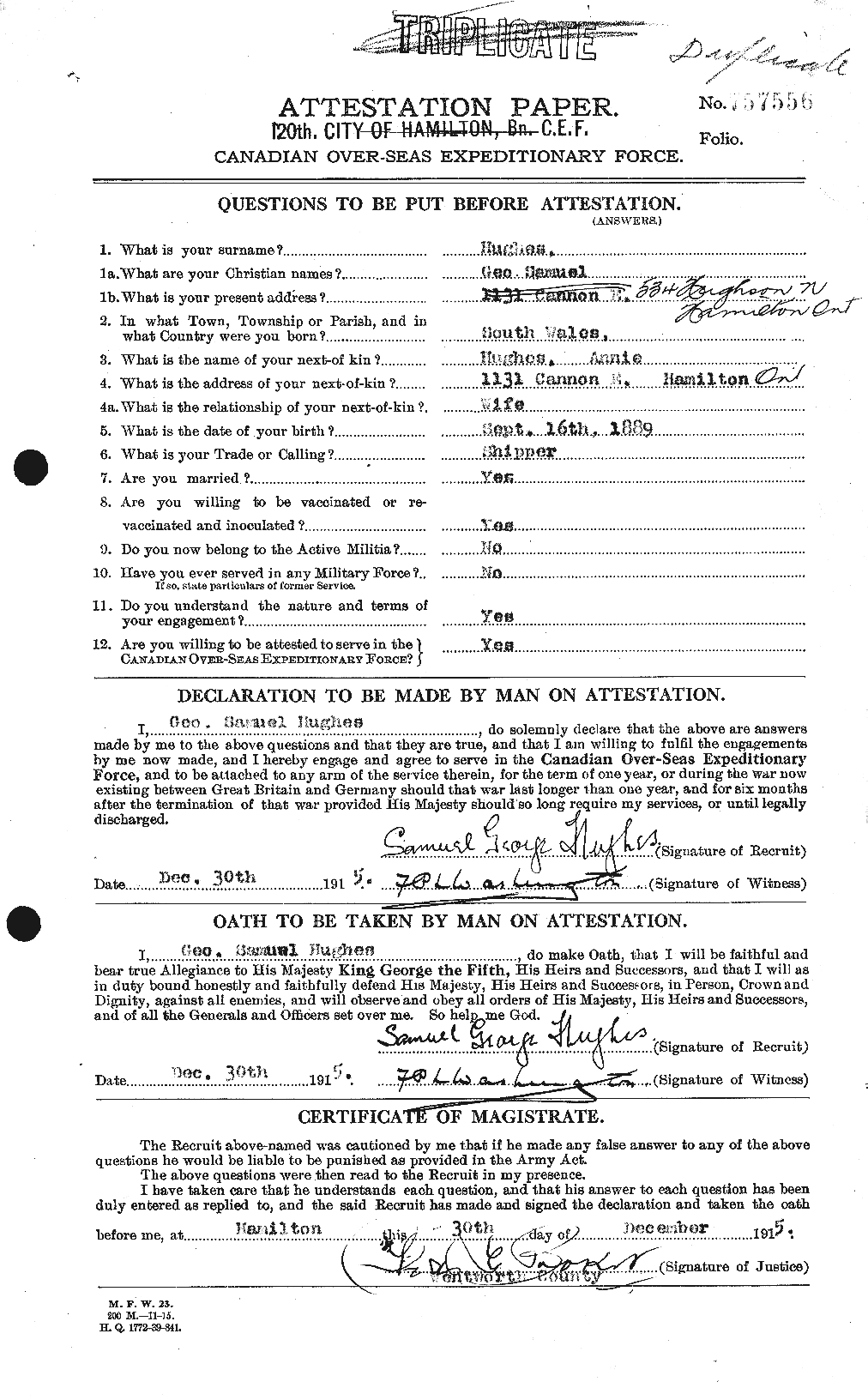 Personnel Records of the First World War - CEF 403835a