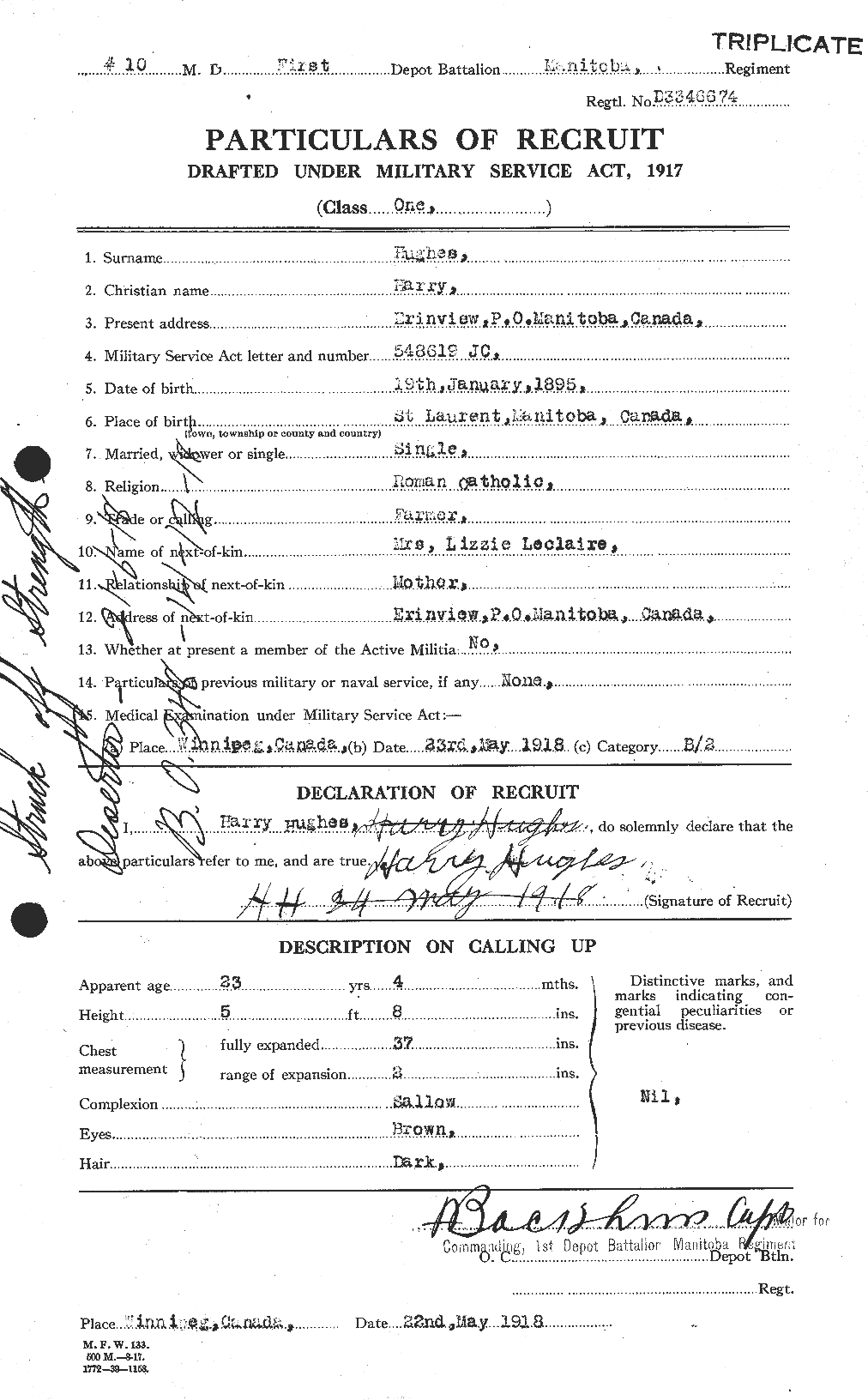 Personnel Records of the First World War - CEF 403871a