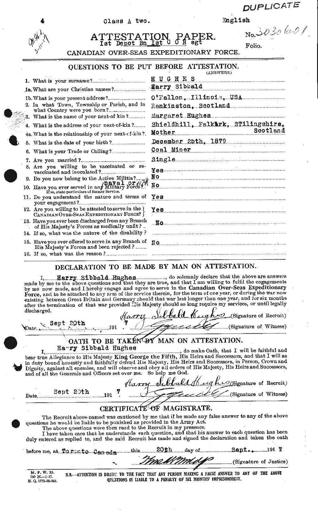 Personnel Records of the First World War - CEF 403876a