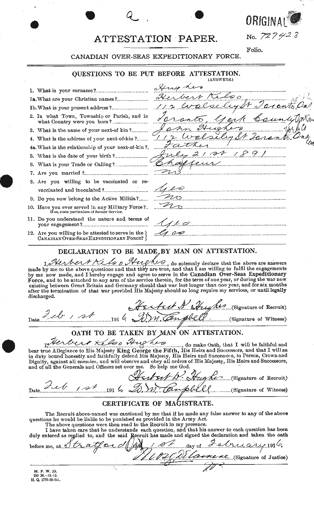 Personnel Records of the First World War - CEF 403901a