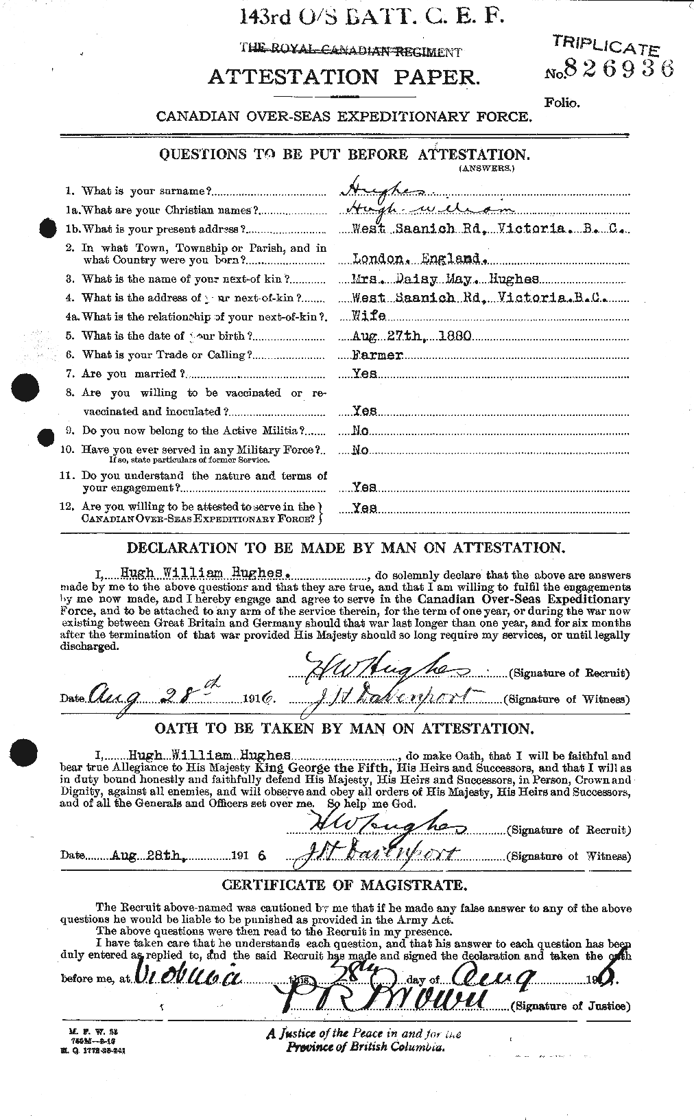 Personnel Records of the First World War - CEF 403931a