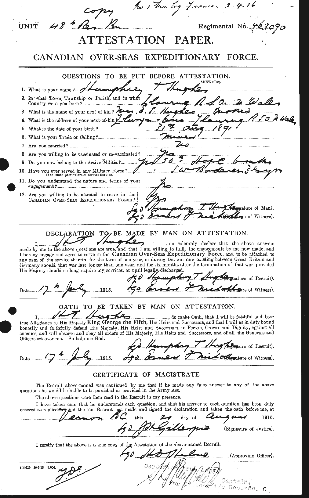 Personnel Records of the First World War - CEF 403932a