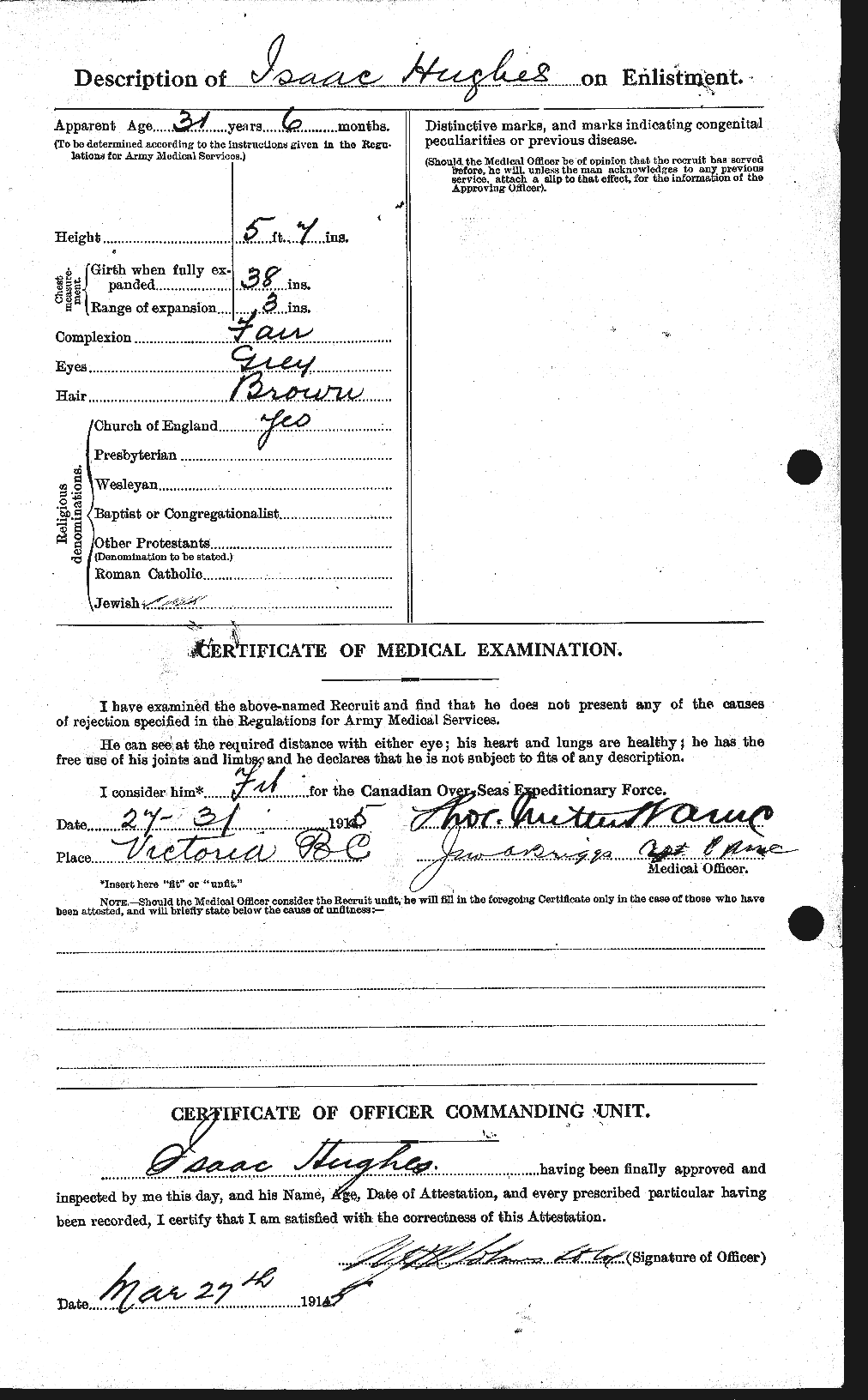 Personnel Records of the First World War - CEF 403934b