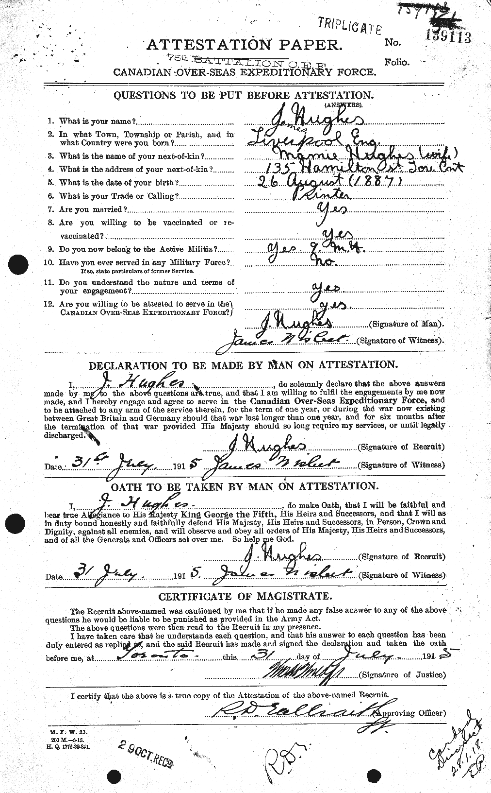 Personnel Records of the First World War - CEF 403949a