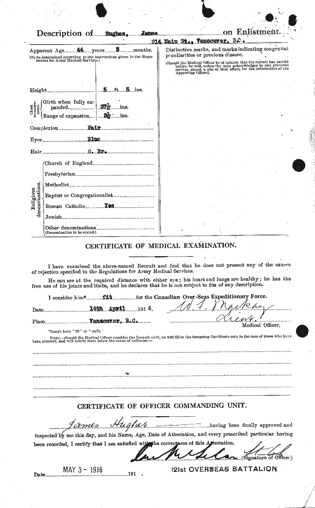 Personnel Records of the First World War - CEF 403951b