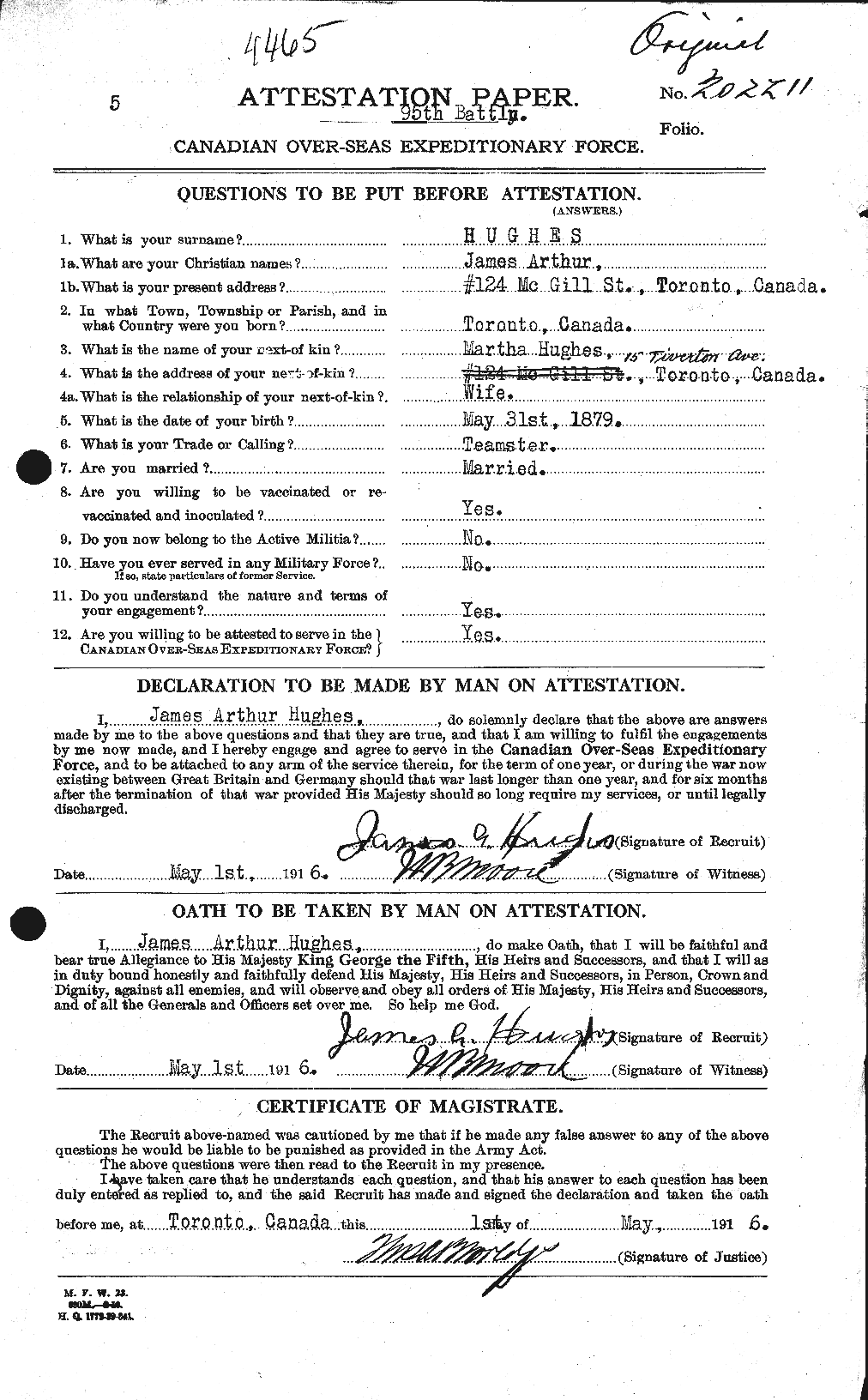 Personnel Records of the First World War - CEF 403956a