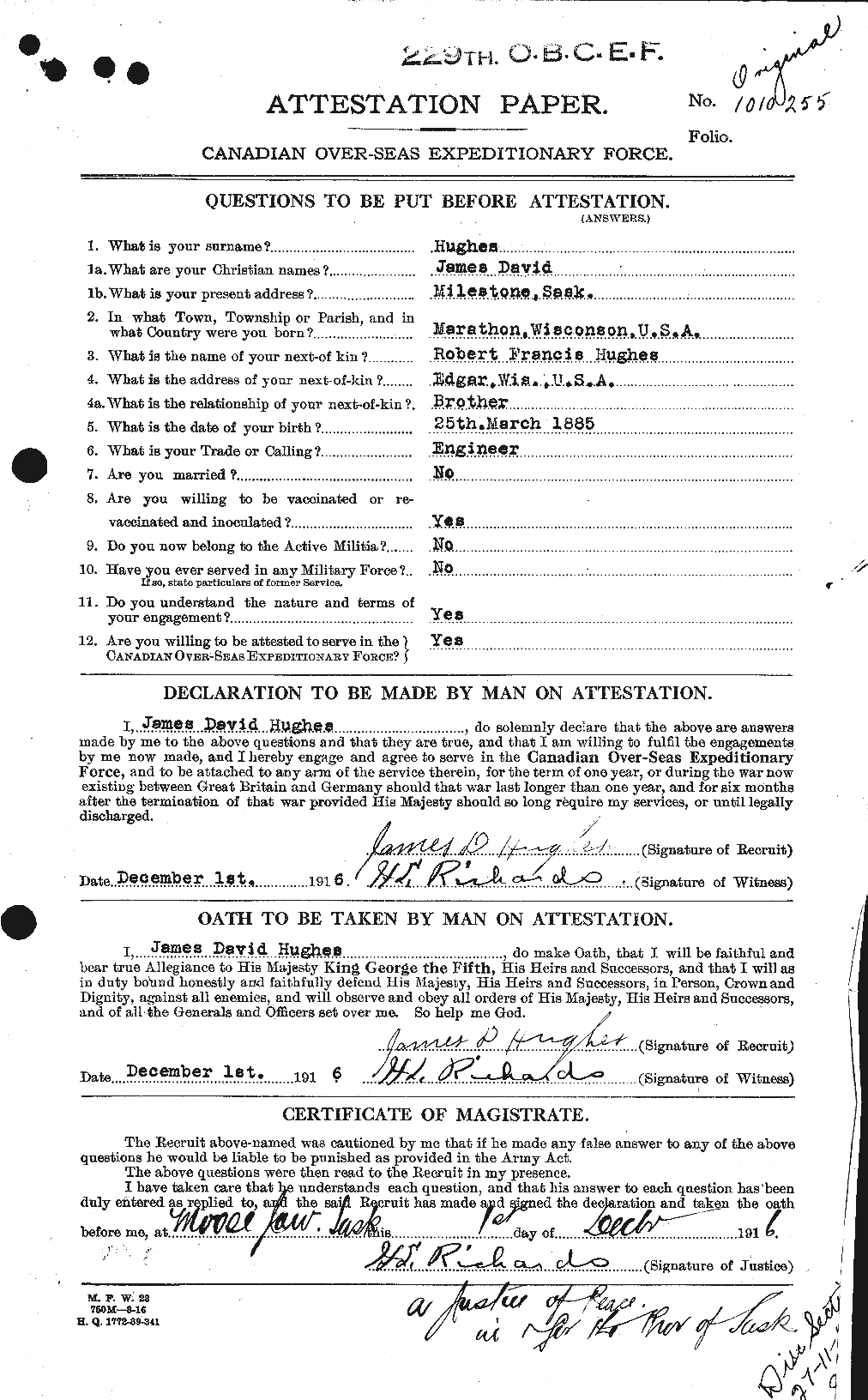 Personnel Records of the First World War - CEF 403957a