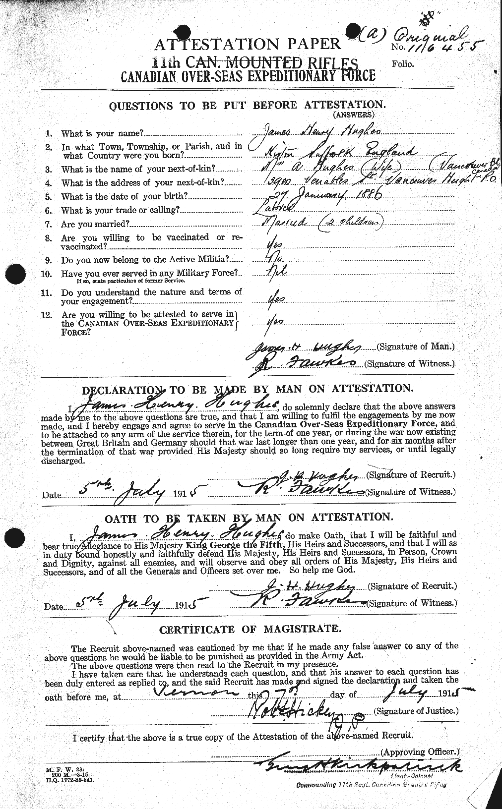 Personnel Records of the First World War - CEF 403963a
