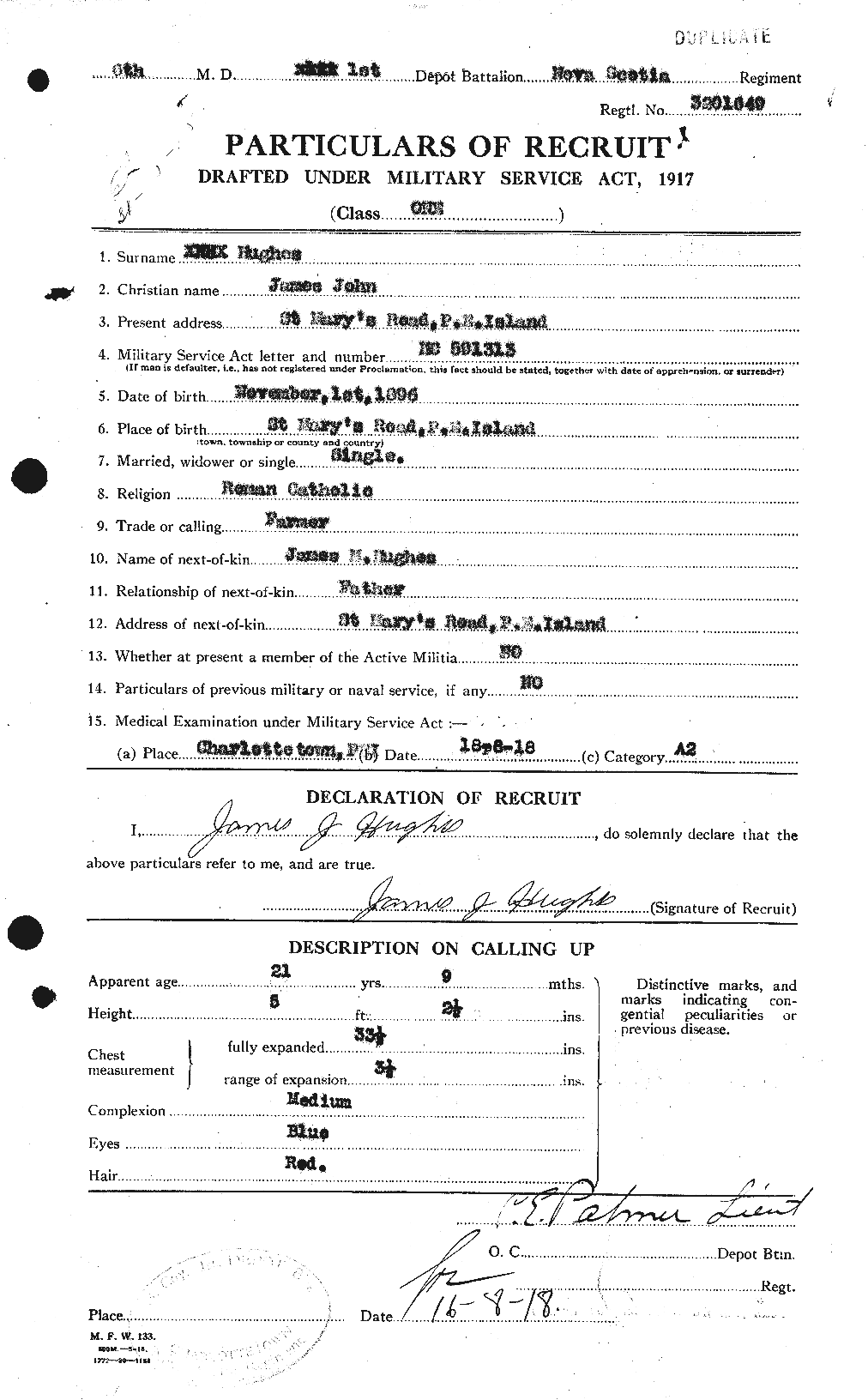 Personnel Records of the First World War - CEF 403966a