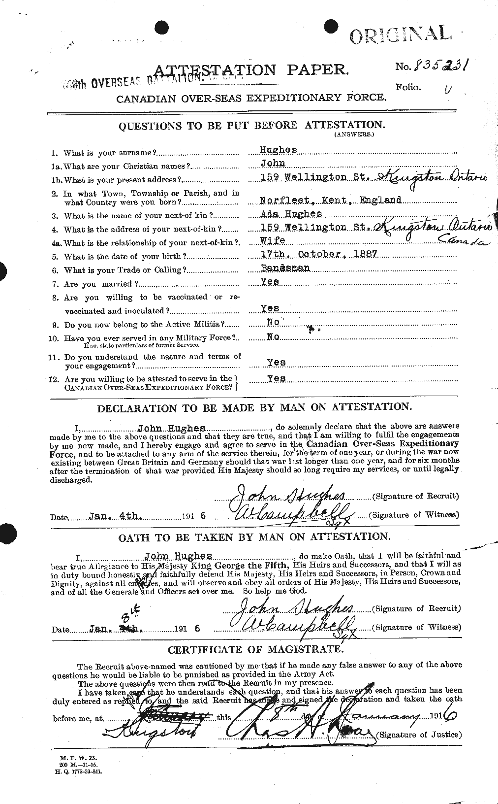 Personnel Records of the First World War - CEF 403976a