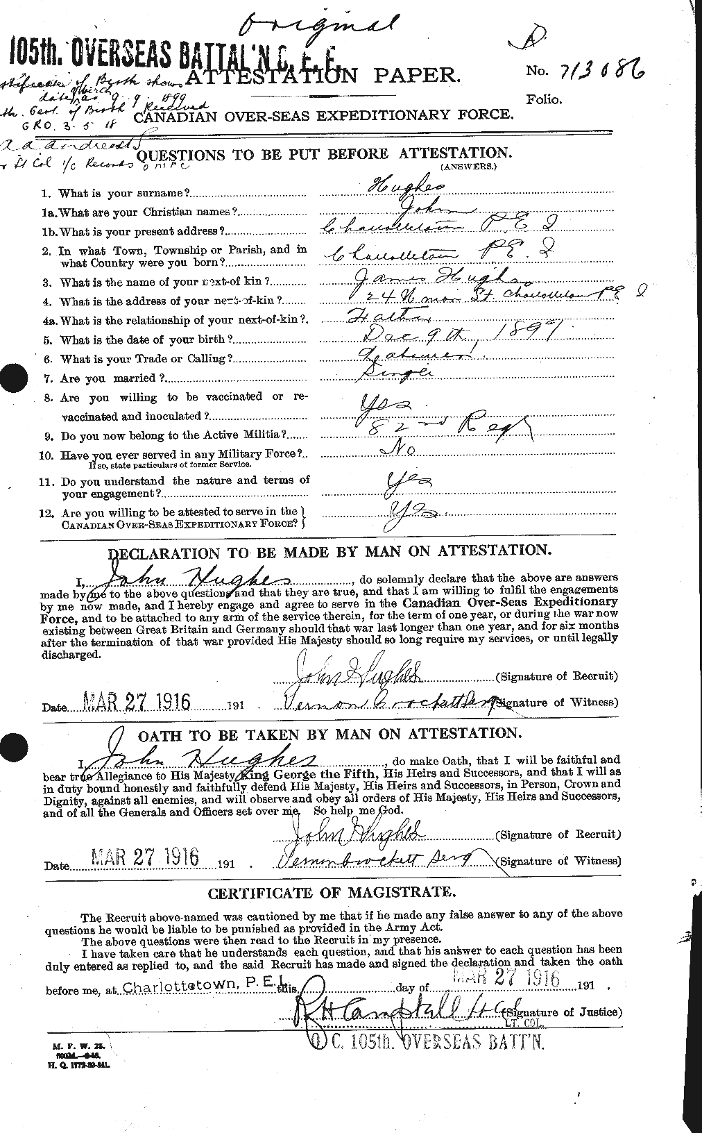 Personnel Records of the First World War - CEF 403979a