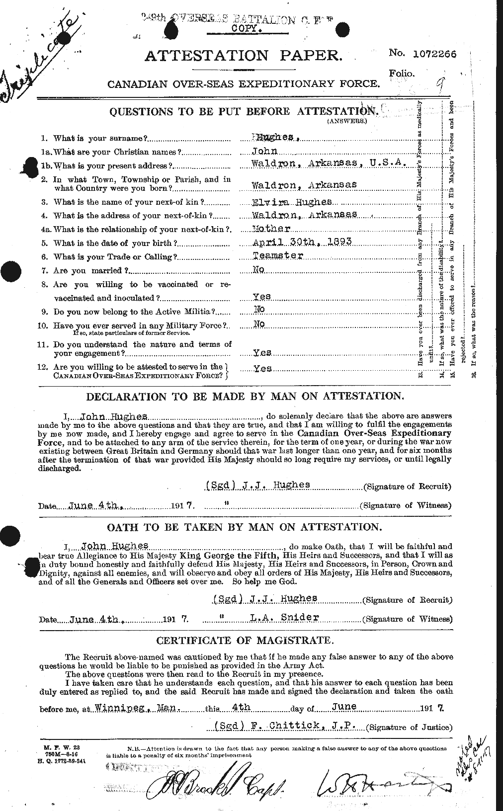 Personnel Records of the First World War - CEF 403980a