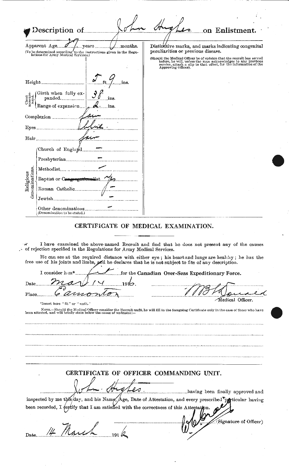 Personnel Records of the First World War - CEF 403989b