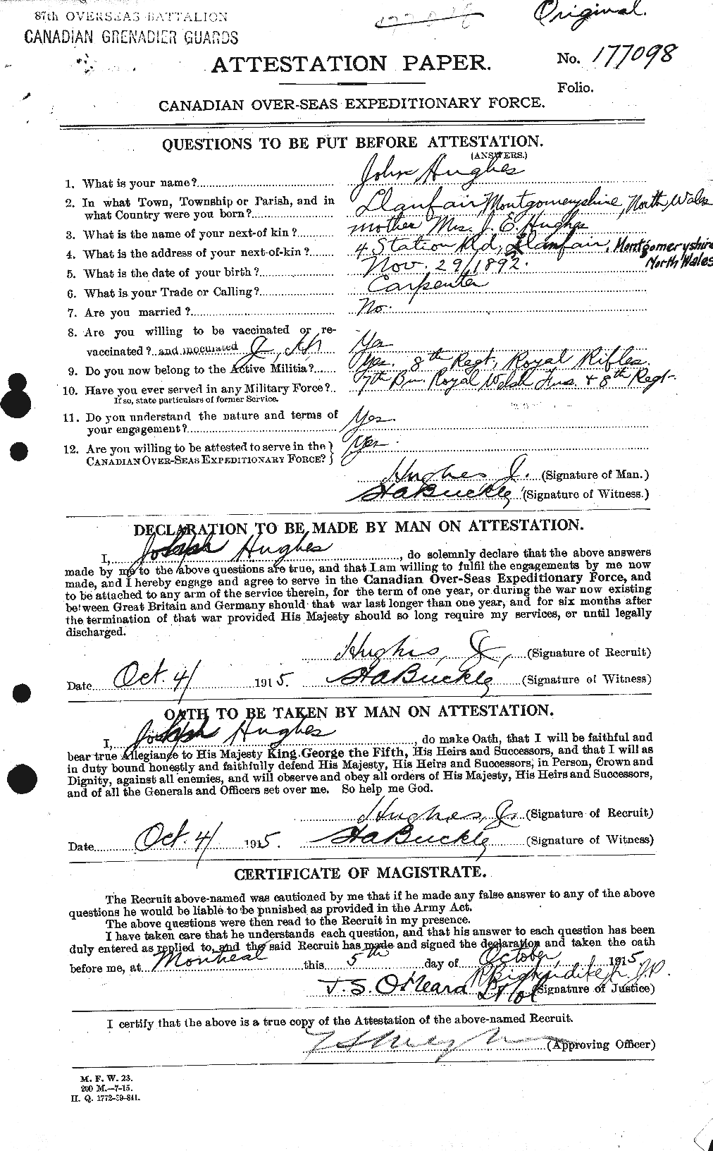 Personnel Records of the First World War - CEF 403993a