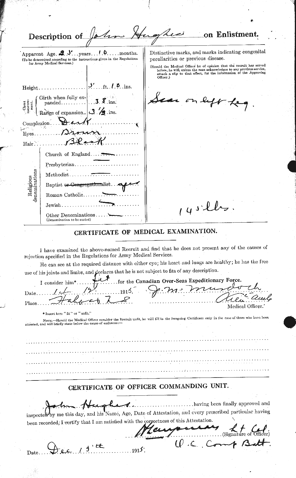 Personnel Records of the First World War - CEF 403994b