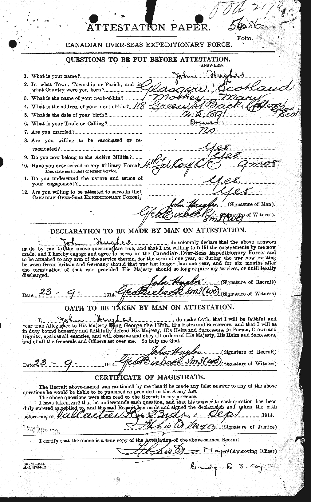 Personnel Records of the First World War - CEF 404002a