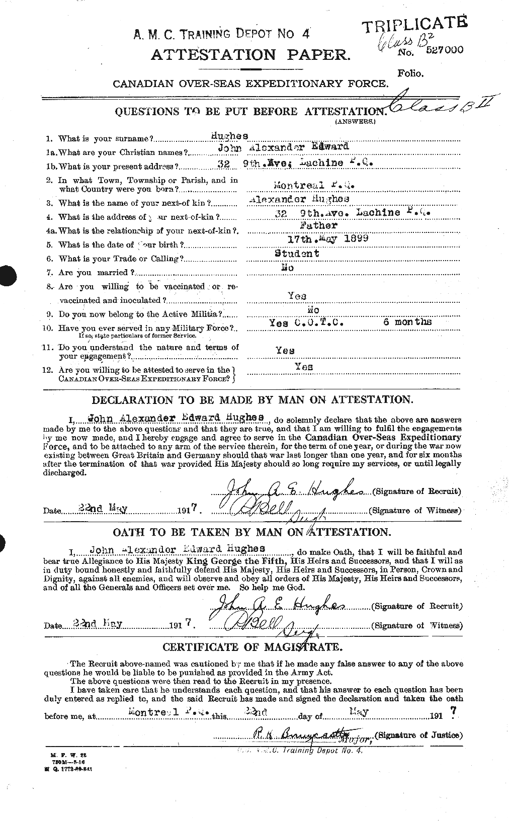 Personnel Records of the First World War - CEF 404005a