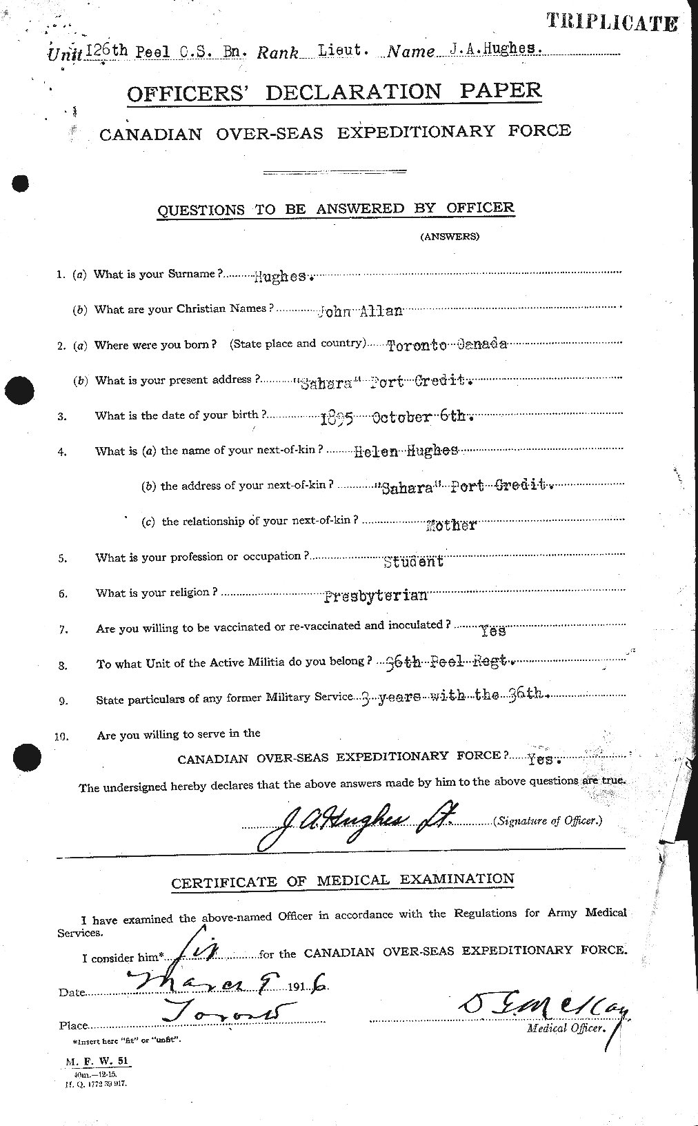 Personnel Records of the First World War - CEF 404006a