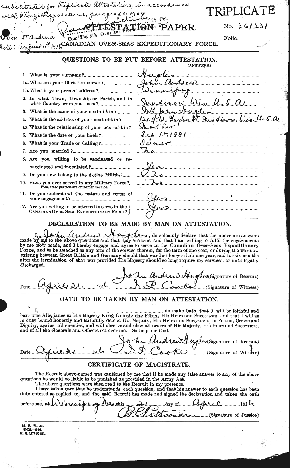 Personnel Records of the First World War - CEF 404008a
