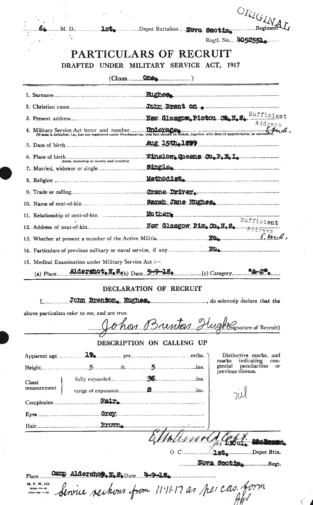Personnel Records of the First World War - CEF 404011a