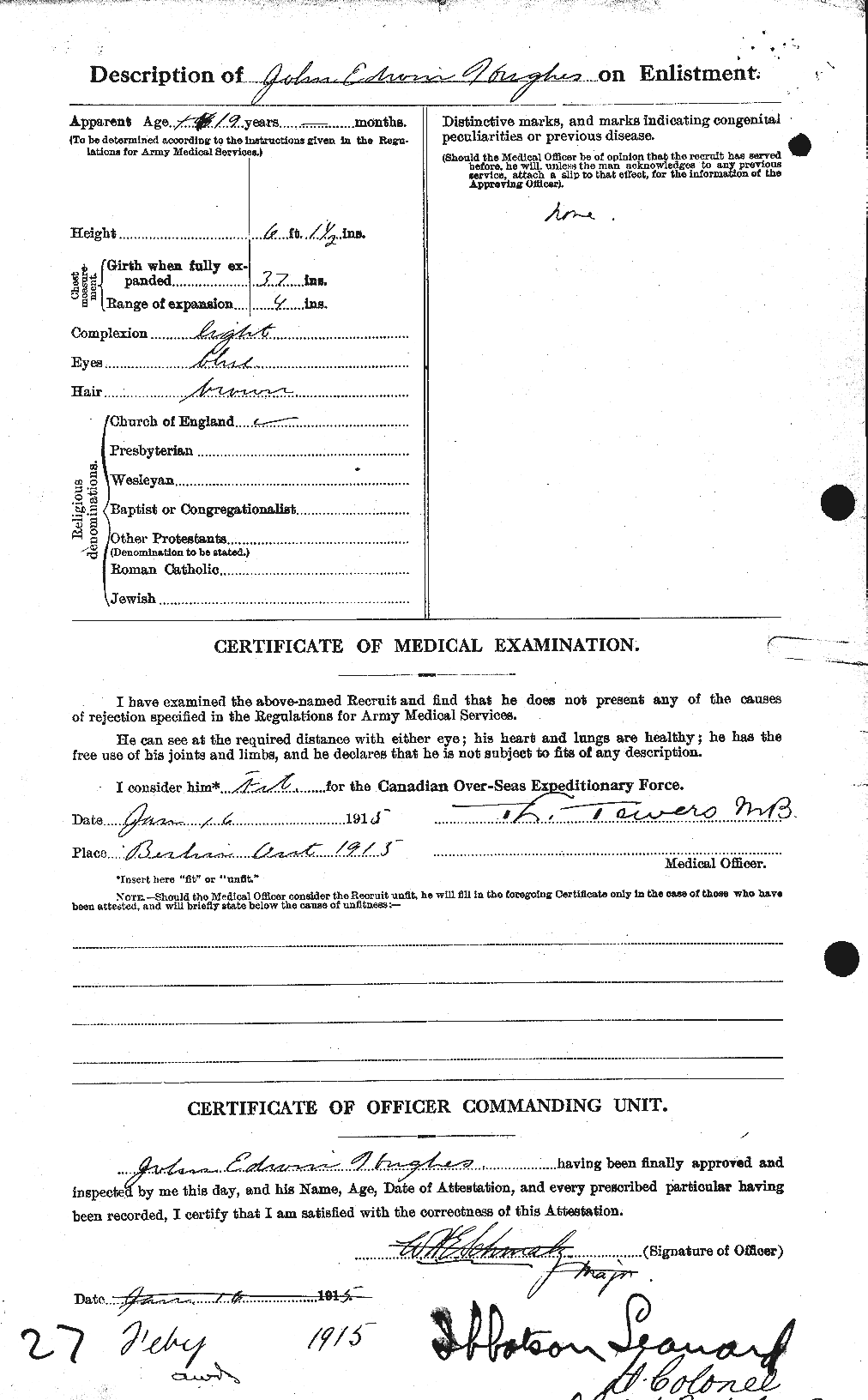 Personnel Records of the First World War - CEF 404014b