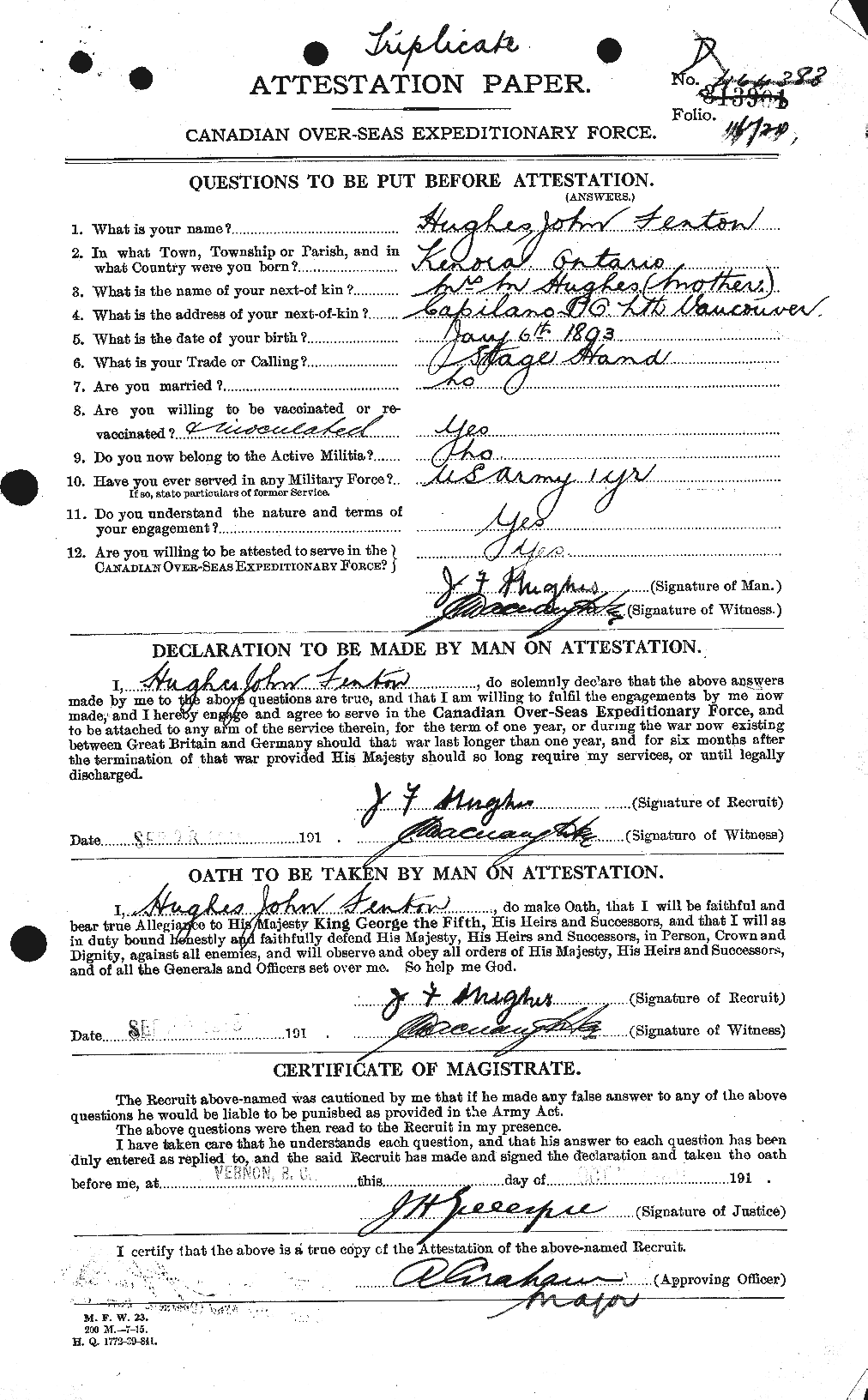 Personnel Records of the First World War - CEF 404018a
