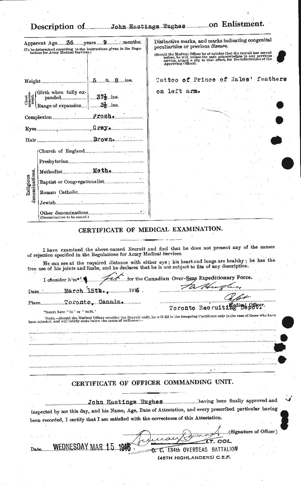 Personnel Records of the First World War - CEF 404025b