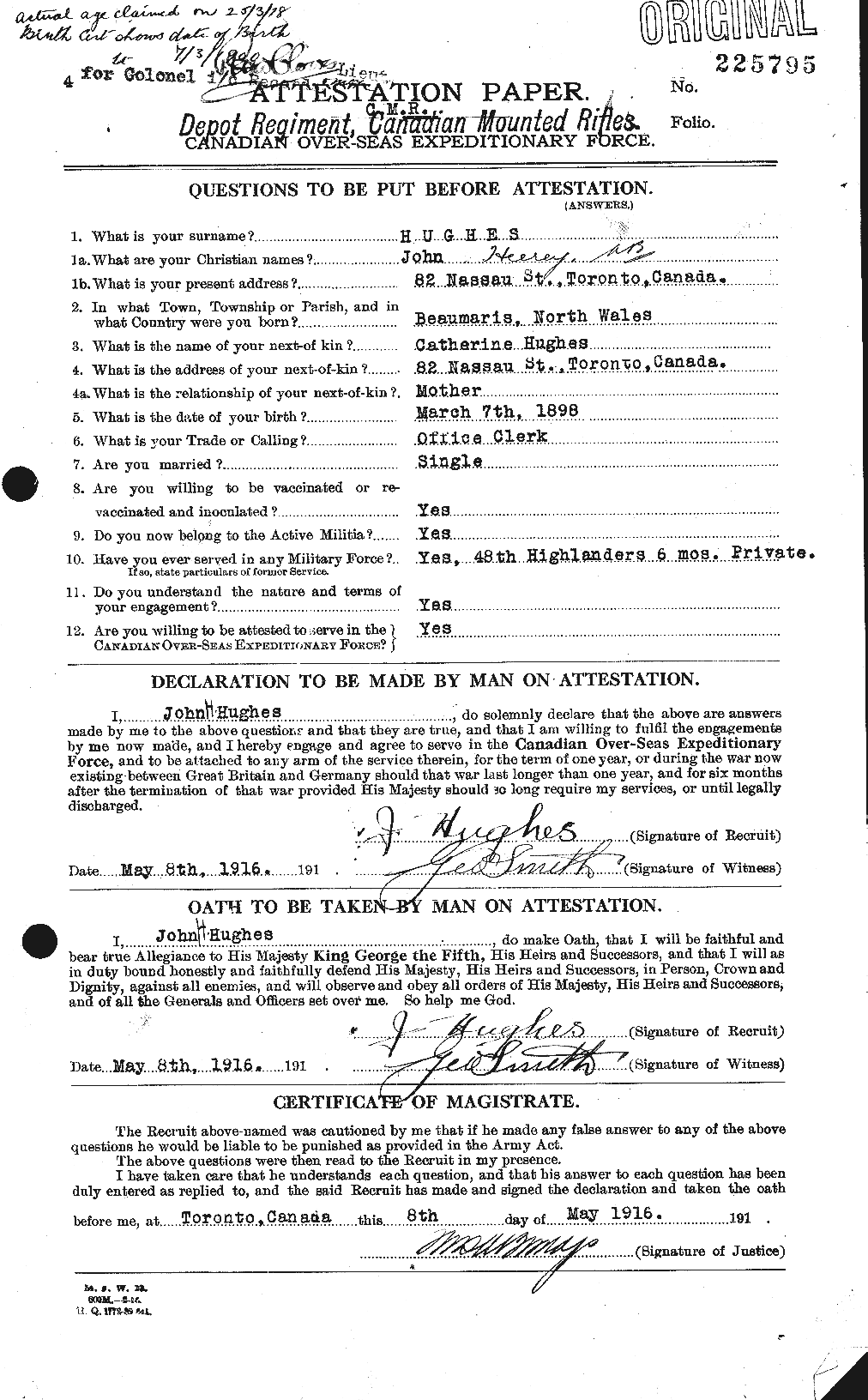 Personnel Records of the First World War - CEF 404026a