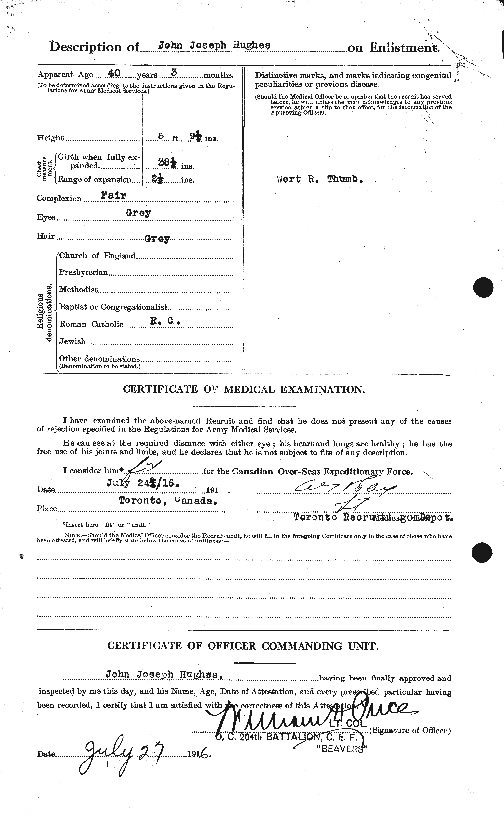 Personnel Records of the First World War - CEF 404037b