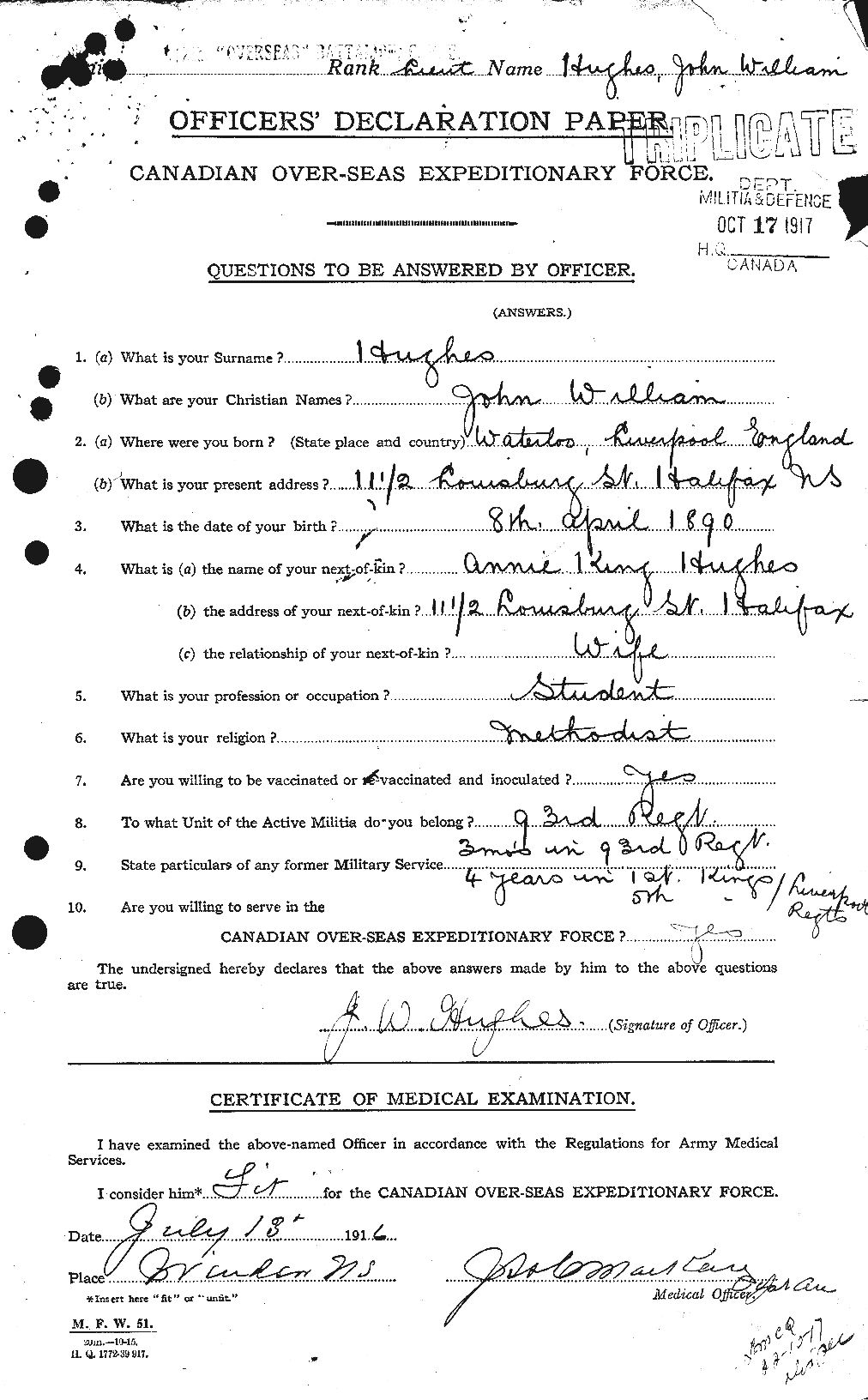 Personnel Records of the First World War - CEF 404058a