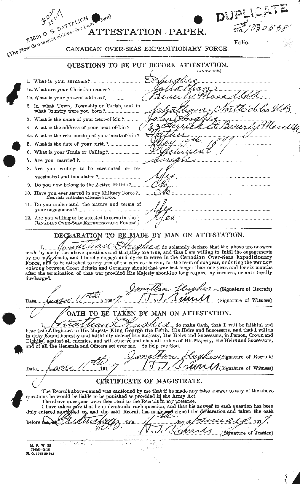 Personnel Records of the First World War - CEF 404063a