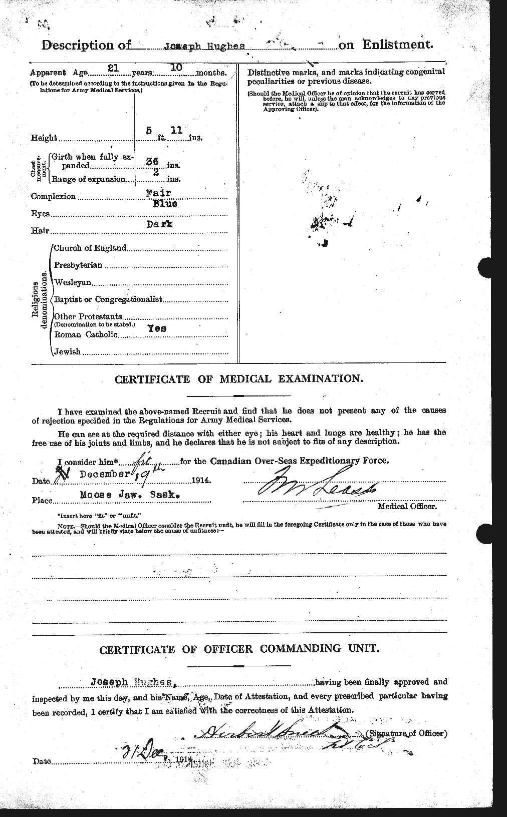 Personnel Records of the First World War - CEF 404070b