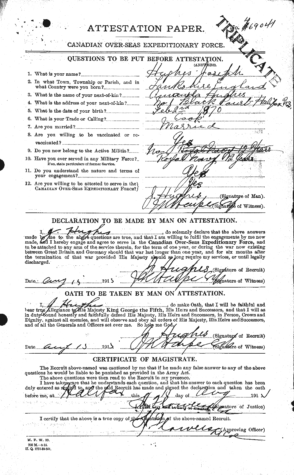 Personnel Records of the First World War - CEF 404076a