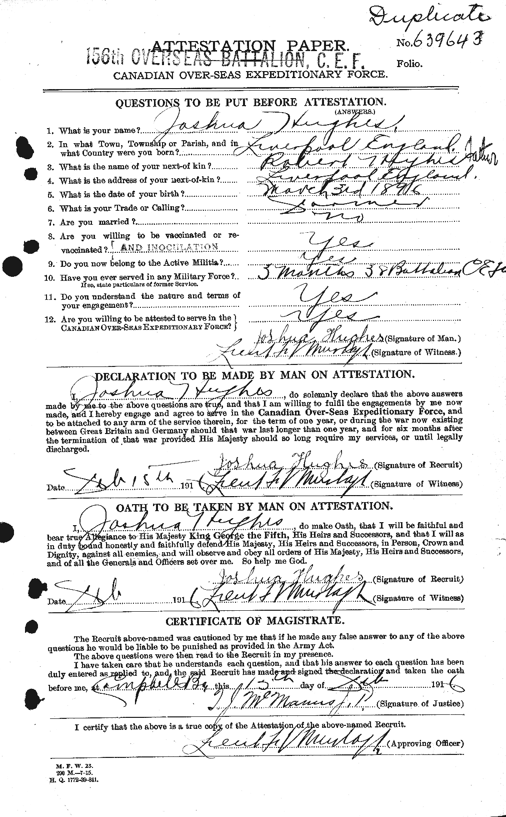 Personnel Records of the First World War - CEF 404090a
