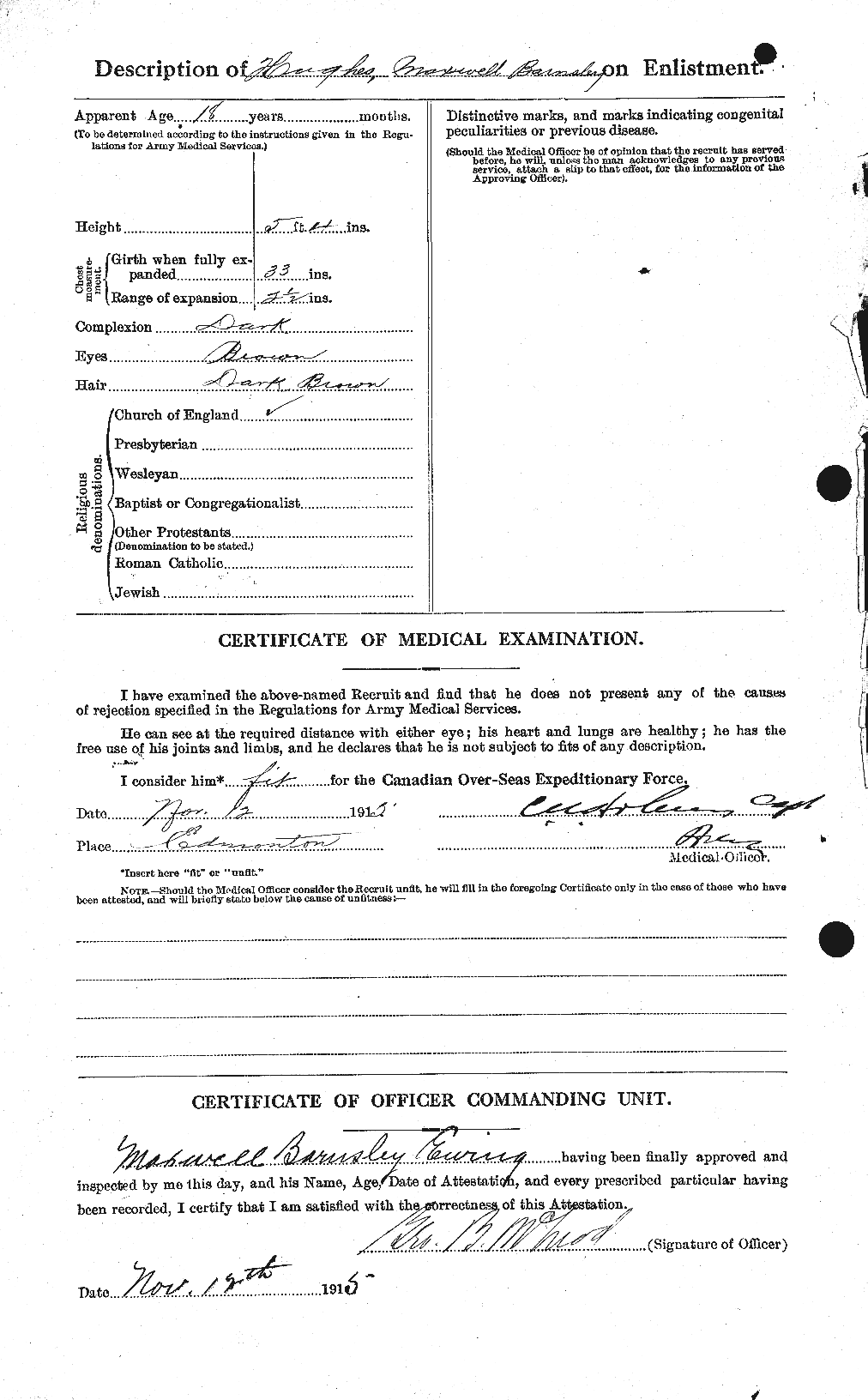 Personnel Records of the First World War - CEF 404118b
