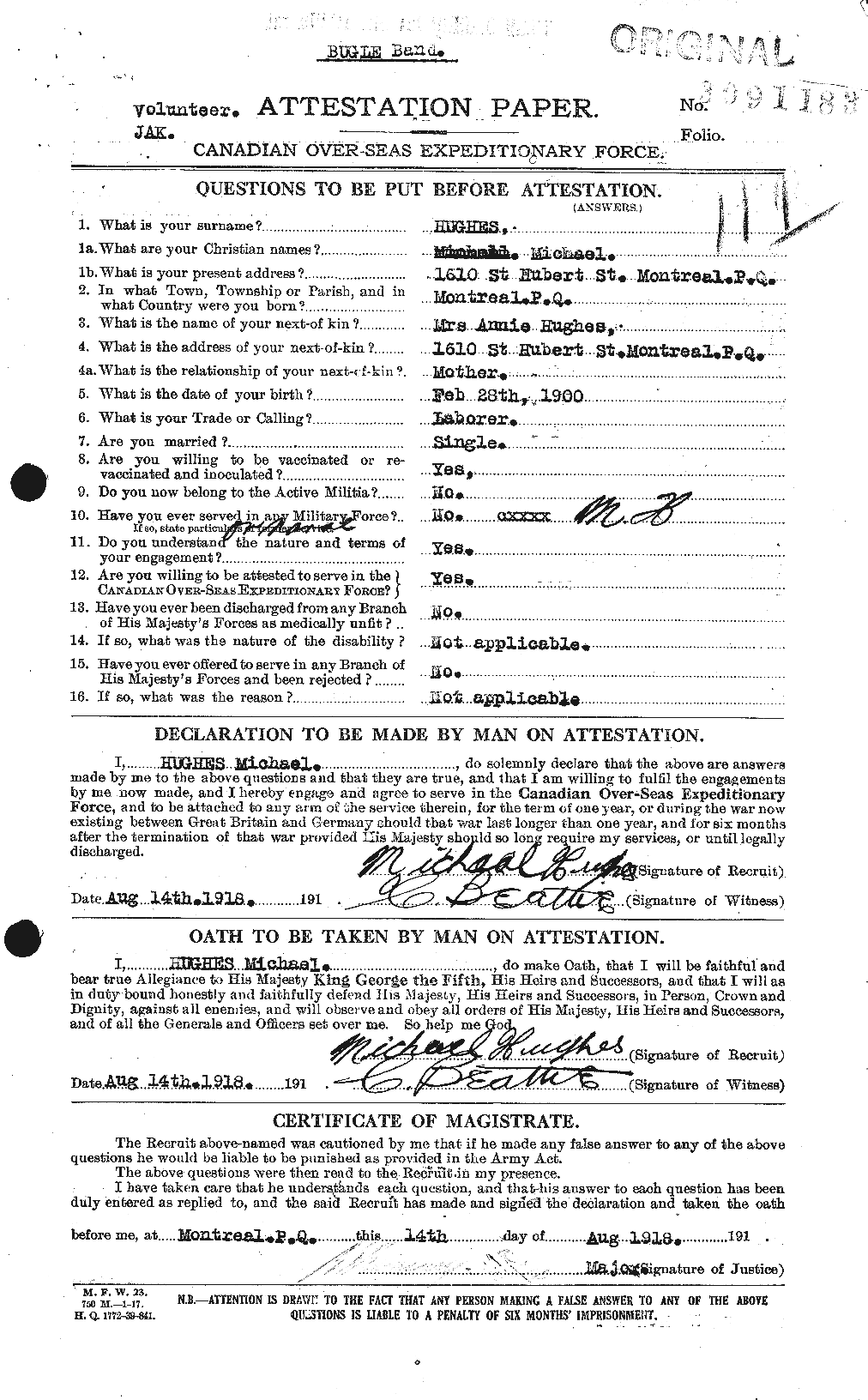 Personnel Records of the First World War - CEF 404120a