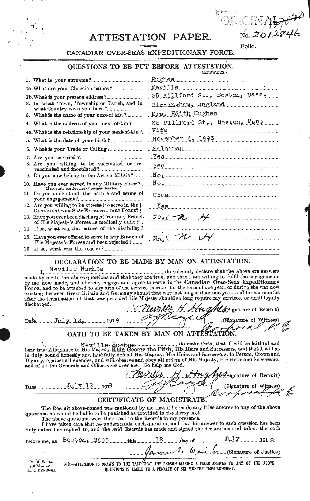 Personnel Records of the First World War - CEF 404127a