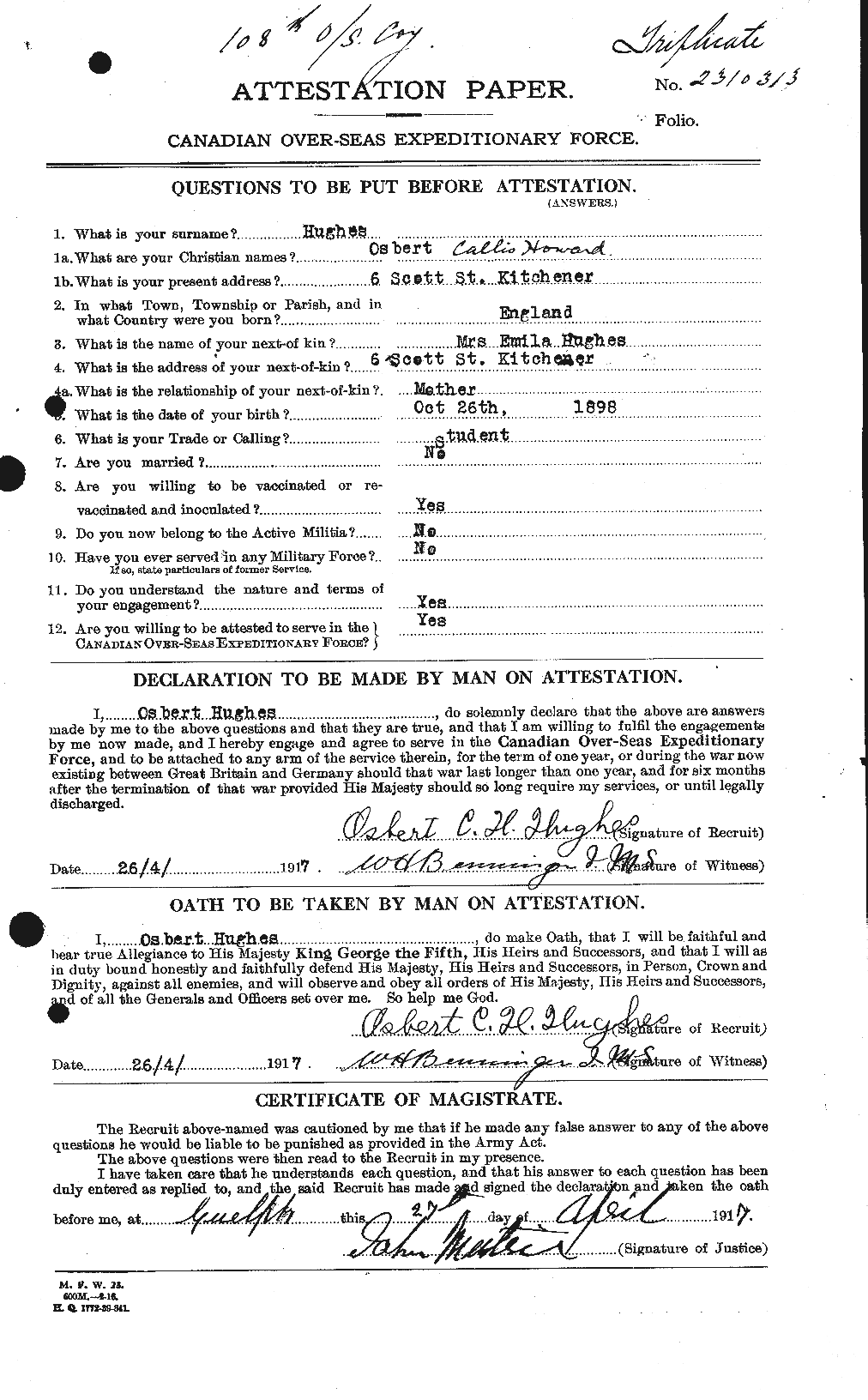 Personnel Records of the First World War - CEF 404136a