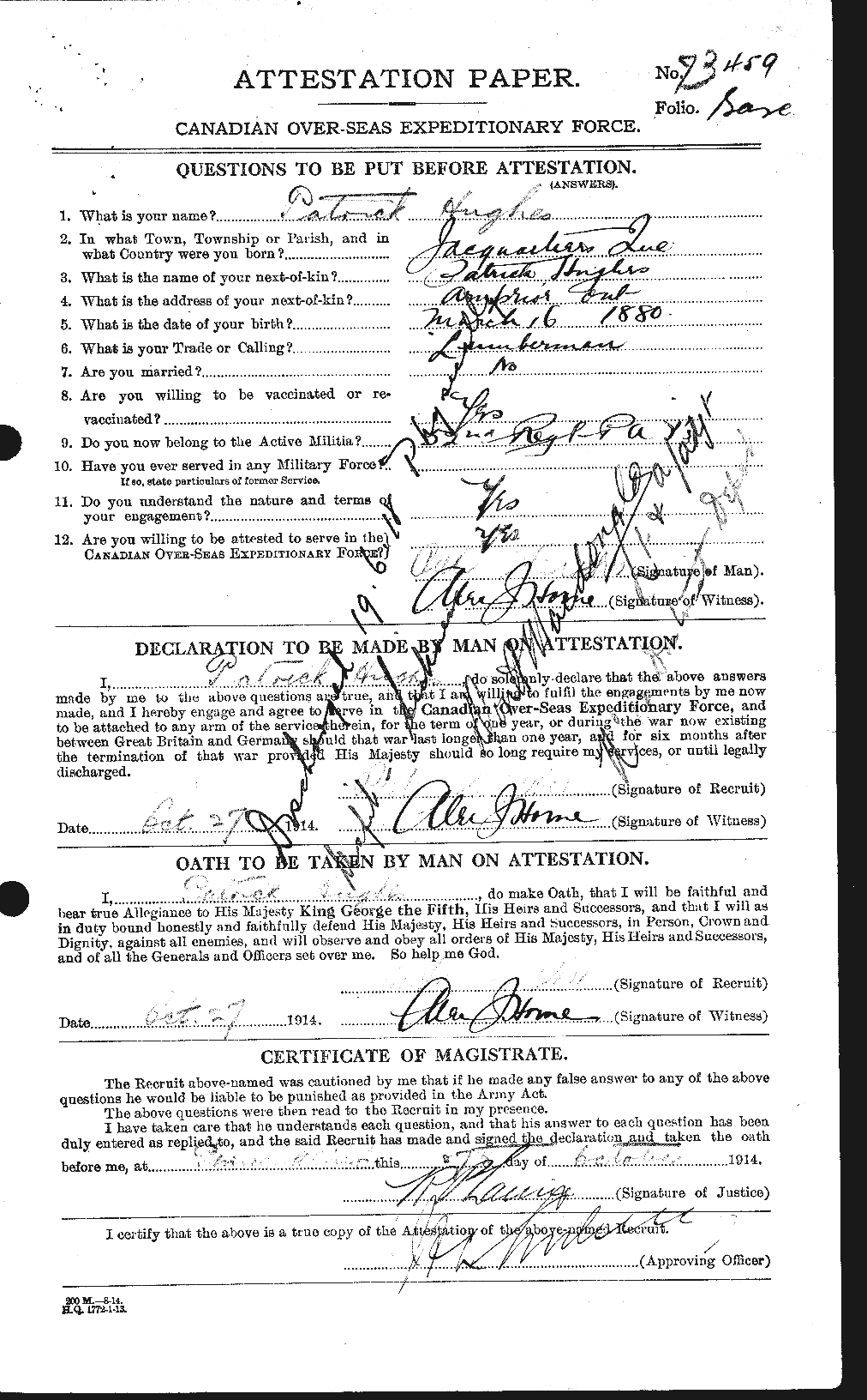Personnel Records of the First World War - CEF 404147a