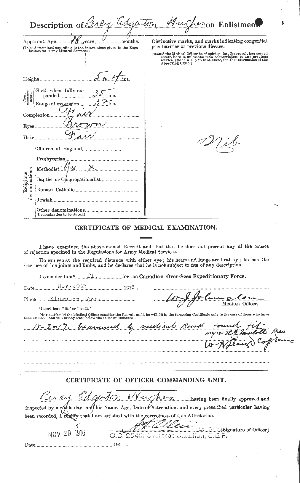 Personnel Records of the First World War - CEF 404158b