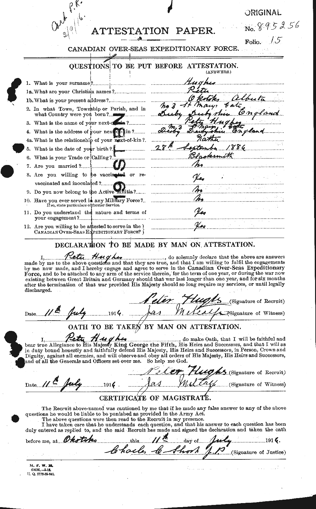 Personnel Records of the First World War - CEF 404162a
