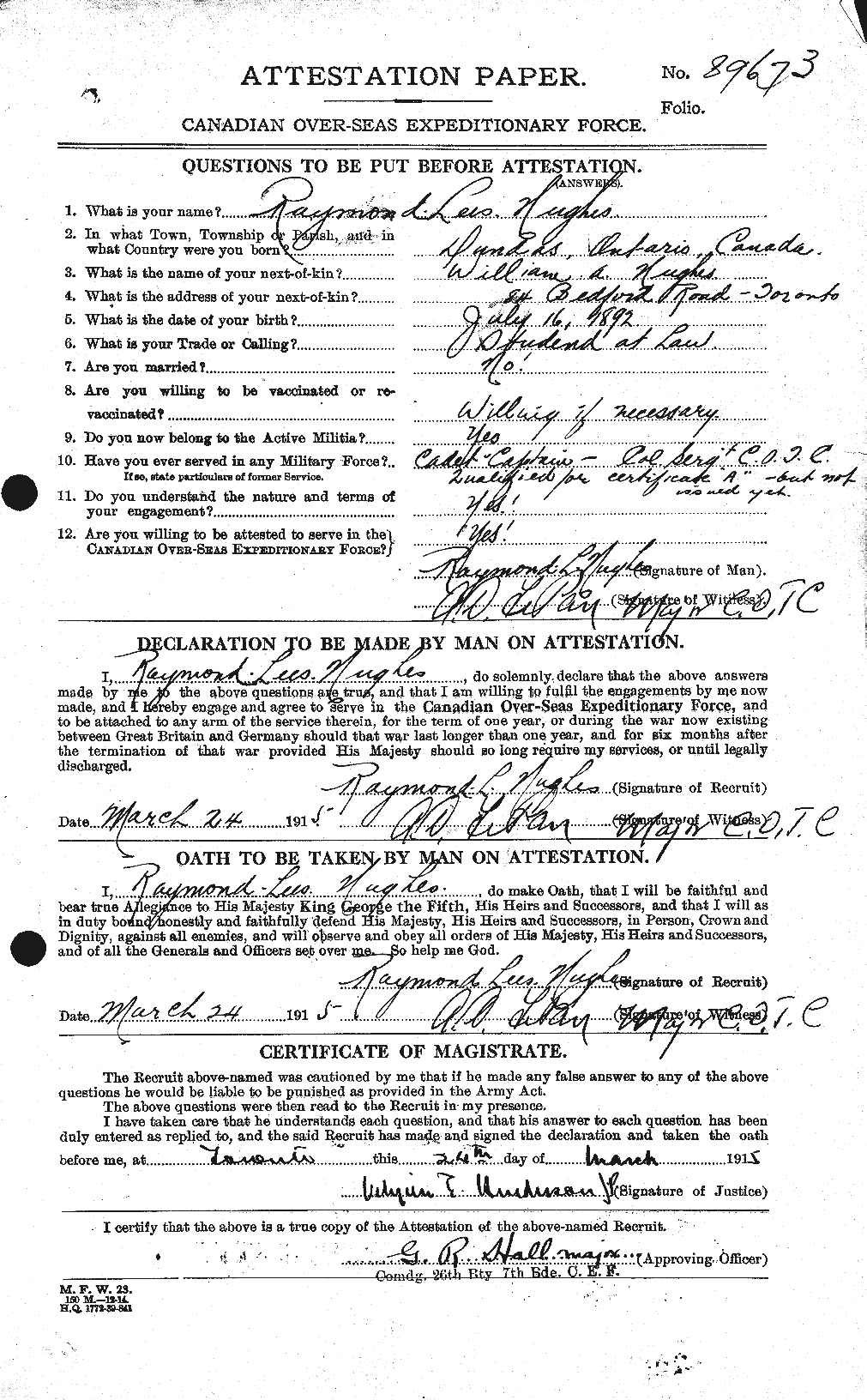 Personnel Records of the First World War - CEF 404173a