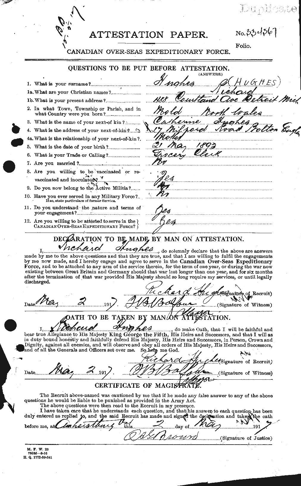 Personnel Records of the First World War - CEF 404182a