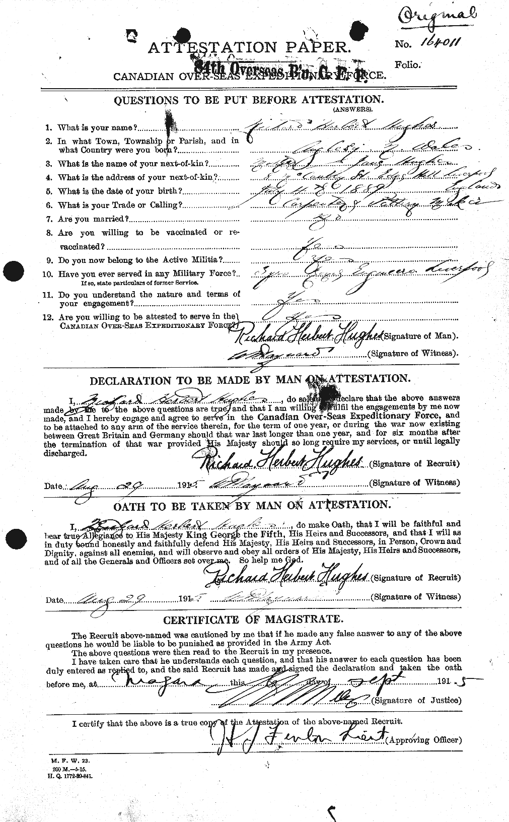Personnel Records of the First World War - CEF 404190a