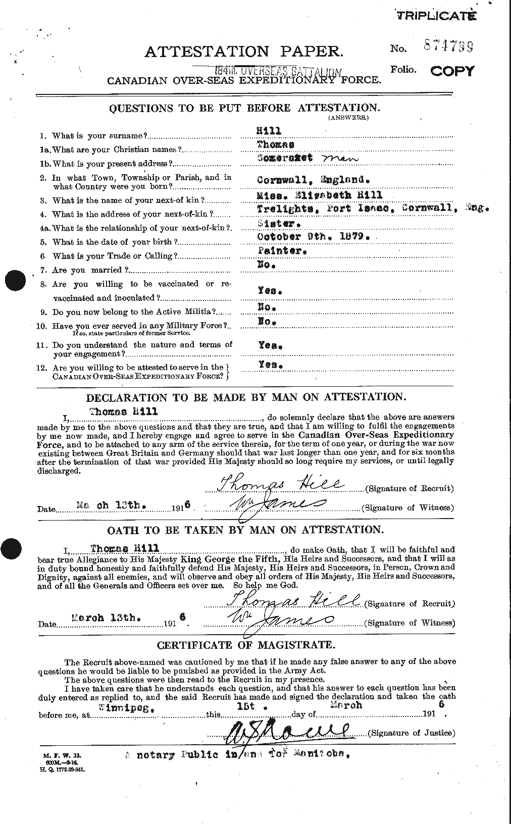 Personnel Records of the First World War - CEF 404468a