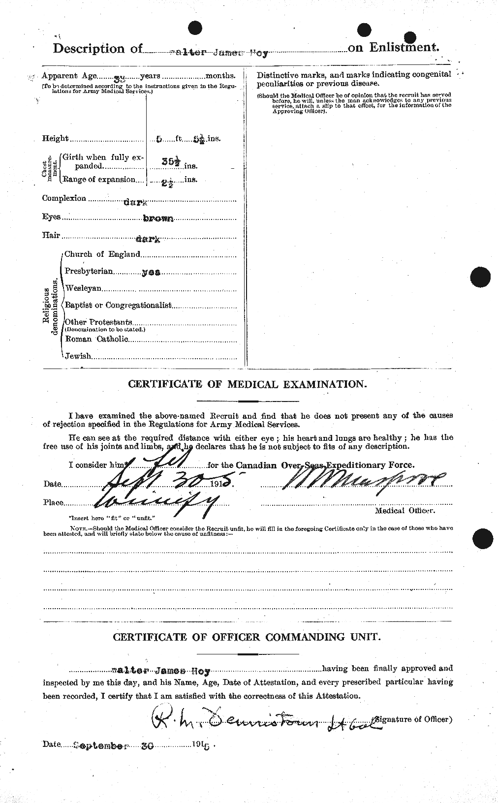 Personnel Records of the First World War - CEF 404633b
